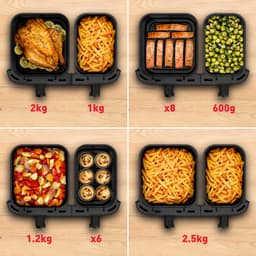 Tefal Easy Fry Dual XXL EY9428 - Dubbele Airfryer XXL - 11L - Dubbele Mand - 2-in-1 Functie - Tot 8 personen — thumbnail 11