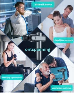 MKSS® Massage Gun Professioneel - Massage Apparaat - Massagegun - Zilver — thumbnail 4