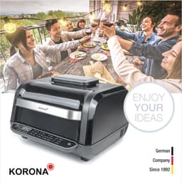 Zwart 6L Multifunctionele Heteluchtfriteuse en Oven met 8 Functies — thumbnail 3
