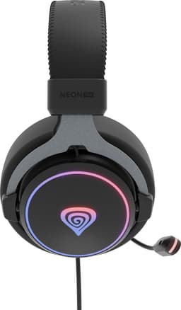 GENESIS - NEON 764 -HEADSET - MET MICROFOON - RGB VERLICHTING - ZWART - USB — thumbnail 3
