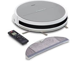 MEDION robotstofzuiger met dweilfunctie en systematische navigatie E35 SW (2000Pa zuigkracht, gyro-navigatie in systematische S-lijnen, 2 zijborstels en wandsensor)