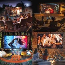 Groot 200 inch videoprojectiescherm 16:9 - Wasbaar en draagbaar voor thuis en kantoor — thumbnail 3