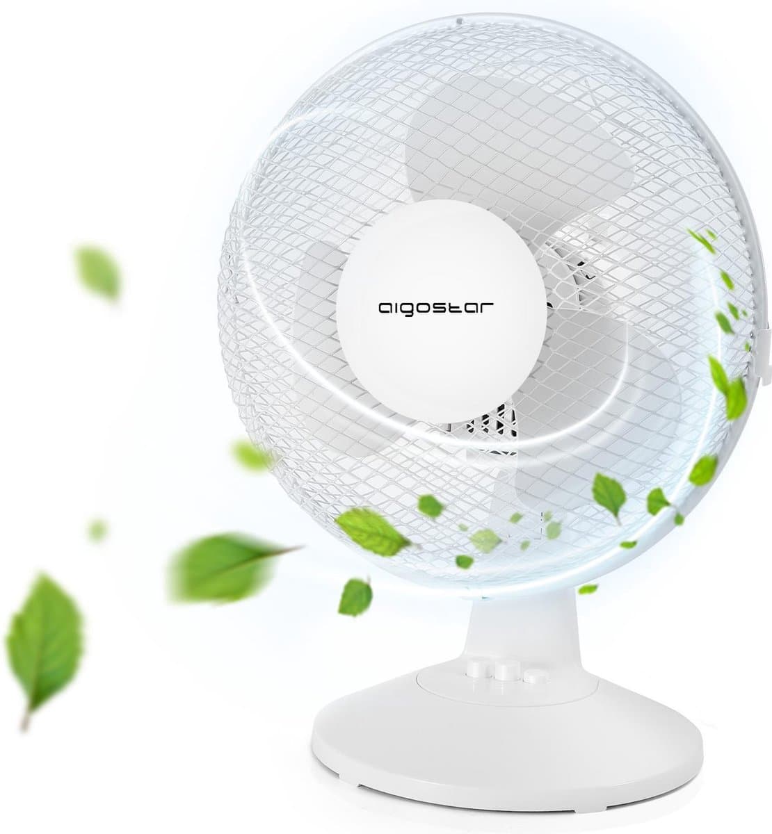 Aigostar Vicki 33JTN - Tafelventilator - Parelmoer wit — afbeelding 1