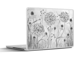 Laptop sticker - 14 inch - Natuur - Stilleven - Zwart - Wit - 32x5x23x5cm - Laptopstickers - Laptop skin - Cover
