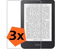 Screenprotector - Geschikt voor Kobo Clara 2E Screenprotector Bescherm Glas - Screenprotector Geschikt voor Kobo Clara 2E Screen Protector Tempered Glass - 3 PACK
