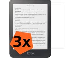 Screenprotector - Geschikt voor Kobo Clara HD Screenprotector Bescherm Glas - Screenprotector Geschikt voor Kobo Clara HD Screen Protector Tempered Glass - 3 PACK