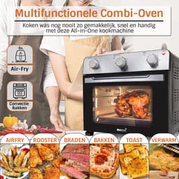 MaxxHome Airfryer - Heteluchtoven - Hete lucht Friteuse - Bakoven met Hete lucht - Grillfunctie - 28L - 1600W — thumbnail 4