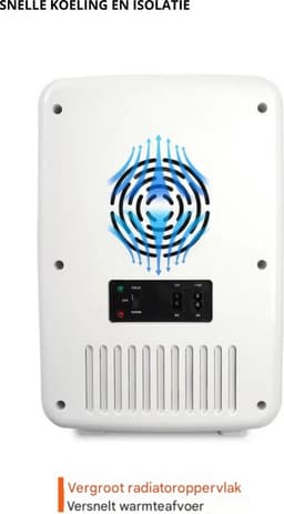 Minibar Koelkast - Voor Koelen en Verwarmen - Compact Wit Design - 9V/220V — thumbnail 2