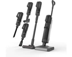 AENO TC1 Combo Transformer 2-in-1 Vloerreiniger & Stofzuiger - Draadloos - Stofzuigt en dweilt tegelijkertijd - Zwart/Grijs