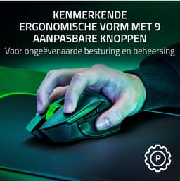 Razer Basilisk V3 X HyperSpeed - Draadloze Gaming Muis - Ergonomisch - RGB - 18.000 DPI - Zwart — thumbnail 17
