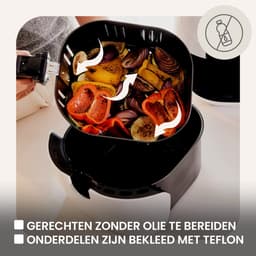 Zeegma KNAPPER GRAND Airfryer XXL - Heteluchtfriteuse 1800 W met 9 Kookprogramma’s, 6L Mand, 7,7L Kom, Temperatuurbereik van 60-200°C, Vaatwasmachinebestendig, Snelle Opwarming en Vetvrije Bereiding van Maaltijden voor het Hele Gezin — thumbnail 5