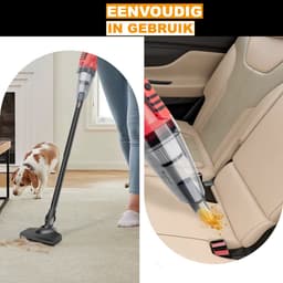 Draadloze Handstofzuiger 2-in-1 - Hoog Zuigkracht - Oplaadbaar & Draagbaar - Voor Auto, Kantoor & Huisdierhaar — thumbnail 2