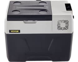 VEVOR Auto Koelkast Compressor 56.9 x 36.83 x 36.07 cm Auto Koelkast Mini 30l Mini Koelkast Met Intelligent Digitaal Paneel En Schokbestendig Geschikt Voor Veel Plaatsen, Boot, Vrachtwagen, Auto, Enz