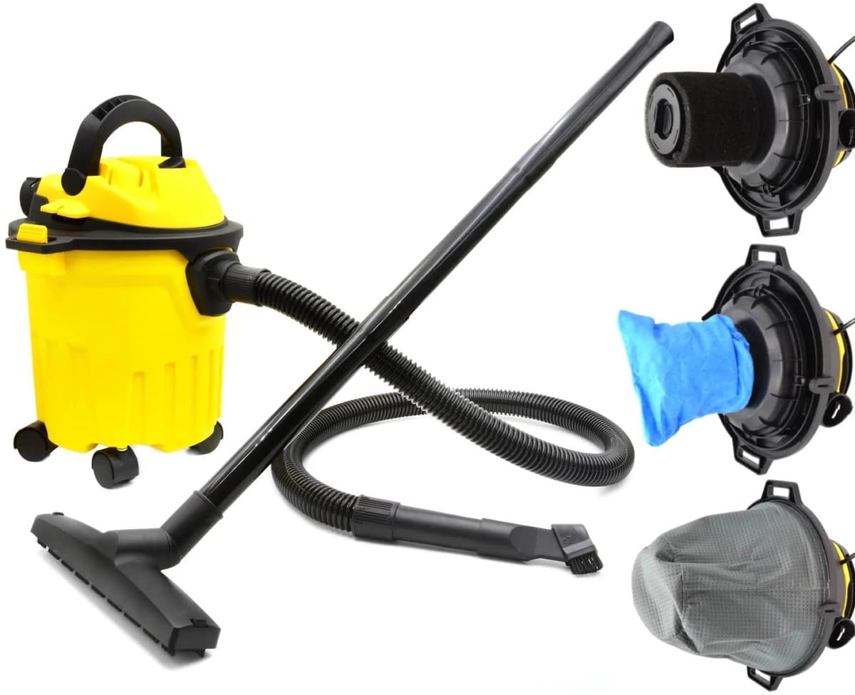 GEKO Industriële stofzuiger - nat en droog - 15 liter - 1250W - lichtgewicht ontwerp — afbeelding 1