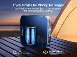 Mini beamer - Mini beamer projector - Mini projector smartphone - Mini projector bluetooth - Mini beamer wifi bluetooth - Mini projector voor telefoon - Android - FHD 1080P ondersteuning — thumbnail 2