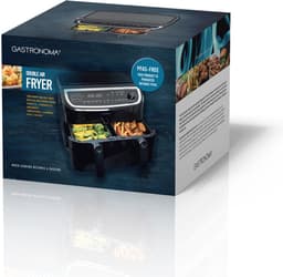 Gastronoma Airfryer - Dubbele Heteluchtfriteuse met laag vetgehalte - PFAS vrij - 18290006 - Zwart — thumbnail 7