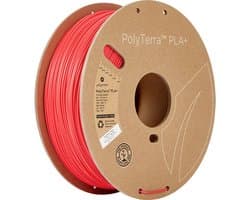Polymaker PM70977 Regular Filament PLA+ Gering kunststofgehalte, Hoge stijfheid 1.75 mm 1000 g Rood PolyTerra™ 1 stuk(s