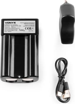 Vonyx MEG090 Megafoon set met lithium-ion accu - 90W Megafoon met sirene en Bluetooth - Zwart — thumbnail 2