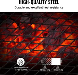 VEVOR BBQ Gills Houtskoolgrill Opvouwbare Grill Tafelgrill 570 X 285 X 230 Mm, 6 Kg Belastbare Draagbare Reisgrill Outdoor Campinggrill 300 ℃, Grillrooster + Grillplaat voor Tuinfeesten, Picknicks, Terras — thumbnail 4