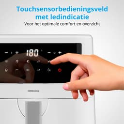 MEDION XL Airfryer P10 - 6,8 L - 2150 W - 9 programma’s - Wit — thumbnail 8