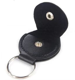 Actie4you® - Zwart PU Lederen Plectrum Houder - Gitaar – Plectrum Hoes - Sleutelhanger — thumbnail 2