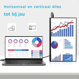 Portable Monitor - Full HD Scherm Voor Flexibel Gebruik - Lichtgewicht En Compact - Voor Gaming Of Werk — thumbnail 5