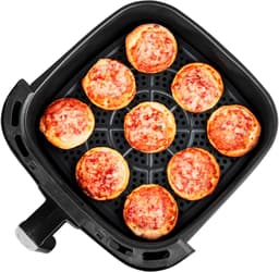MEDION P10 XL Airfryer (6,8 liter XXL heteluchtfriteuse, 2.150 watt, twee roestvrijstalen verwarmingselementen, schudalarm, 9 automatische programma's, touch bedieningspaneel, LED-display) — thumbnail 2