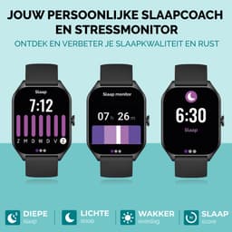 Royal Supplies C50 - Smartwatch- Smartwatch Dames & Heren - Screenprotector - 2026 - Bellen- HD Touchscreen - Horloge - Stappenteller - Bloeddrukmeter - Saturatiemeter - IOS & Android - Rose goud staal — thumbnail 4