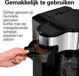 Koffiezetapparaat met Thermoskan - Filterkoffie - 1000W - Warmhoudfunctie - 12 kopjes - 1.8L — thumbnail 2