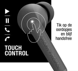 Fresh 'n Rebel Twins Fuse - Draadloze Bluetooth Oordopjes – Oortjes met tip - 30 uur speelduur - Storm Grey — thumbnail 2