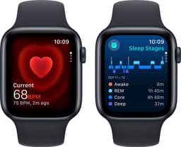 Apple Watch SE 2023 - GPS + Cellular - 44mm Midnight Aluminium Case with Midnight Sport Band - S/M — thumbnail 5