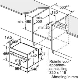 Bosch CMG7241B2 - Serie 8 - Compacte inbouwoven met magnetron — thumbnail 10