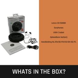 Lenco CD-500BK - Draagbare CD-speler met DAB en FM - Bluetooth - Zwart — thumbnail 5