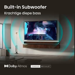 Hisense 85E8S SmartTV - 85 inch - 4K Hi-QLED MiniLED - 2026 - 600 nits - Native 144Hz Game Mode - Built-in Subwoofer - Hi-View AI Engine - Hi-QLED Colour - Dolby Vision Atmos — thumbnail 4