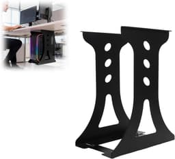 Onderbureau PC Houder, Wandbeugel voor Computer, Tot 30 kg Draagvermogen, Stevige en Verstelbare Bevestiging voor PC-kast, Ruimtebesparende Oplossing voor Thuiswerkplek — thumbnail 1