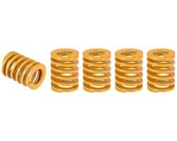 Matrijzenveer Set - Drukveer Componenten - 3D Printer Onderdeel - Lichte Belasting - 20 mm 25 mm - Geel