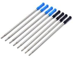 aladdien - Balpenvullingen - Inktnavullingen - 20 Stuks - Zwart en Blauw - Balpen en Stylus - Geschikt voor Diamantkristal