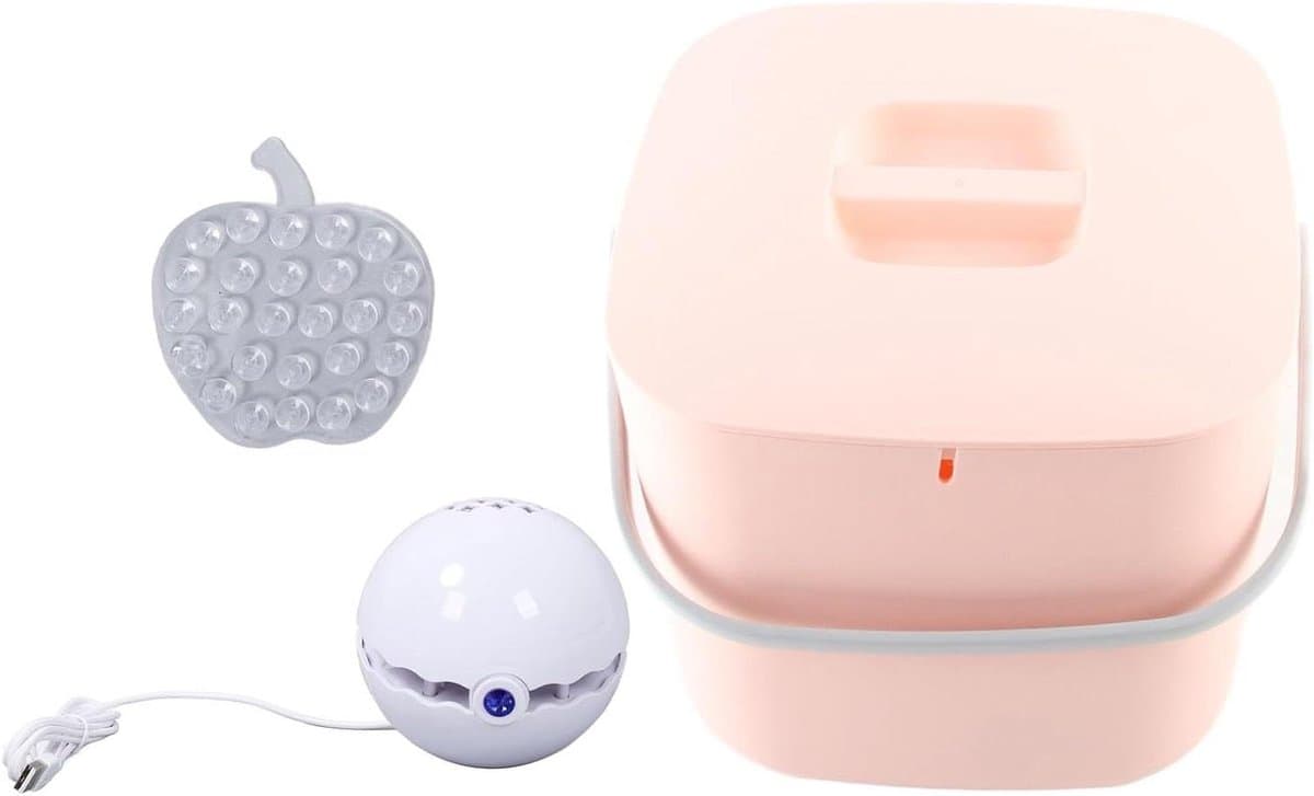 Mini Vaatwasser - Draagbare Reiniger - Keuken Schoonmaken - Ultrasone Reiniging - 11600cc Capaciteit - Roze — afbeelding 1