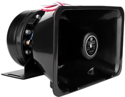Autotoeter, gemaakt van slagvast, hoogwaardig kunststof en staal, zwart, 12V, 200W, geschikt voor auto's. — thumbnail 1