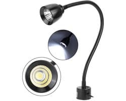 Flexibele LED-werklamp van 7W met magnetische voet, wit licht