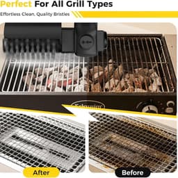 Electric Grill Brush, Wireless Burnt Food Barbecue Cleaner, Safe Brush-free Electric Grills, Outdoor Grill Cleaning Tools — thumbnail 2