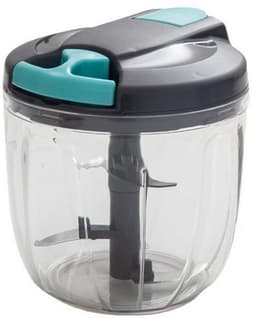 Handmatige voedselhakker-Groentesnijder -Handmatige draadgroentehakker Uiensnijder voor Groenten + vervangbare mesjes Fruit- 900 ml inhoud — thumbnail 1