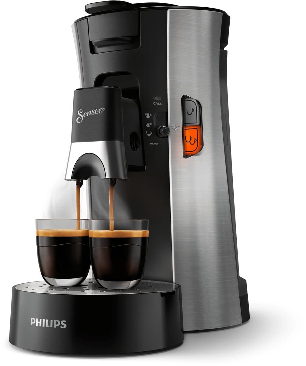 Philips Senseo Select Koffiepadmachine CSA250/10 - Keuze uit 1 of 2 Kopjes - Instelbare Intensiteit - Automatische Uitschakeling - Zwart — afbeelding 1
