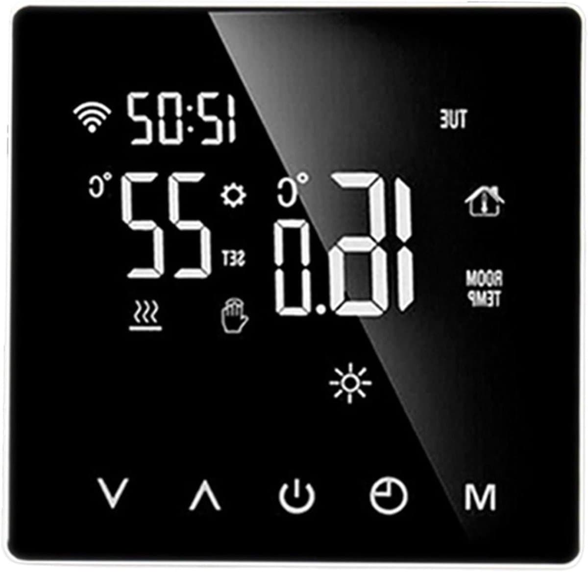 Slimme Thermostaat - WIFI Thermostaat Programmeerbaar - Verwarming Regelen - Nauwkeurige Temperatuur - 86 x 86 mm - Wit — afbeelding 1
