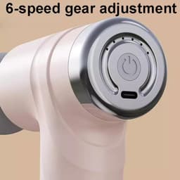 Massage Gun - Massage Tool - Spierherstel - 6 Snelheden - 20 x 19 x 6 cm - Wit — thumbnail 2