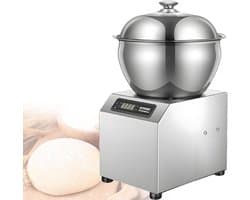 Deegmixer - Kneedmachine Spiraal - Brood Deeg Maken - Dubbele Kneedarm - 5 kg - Zilver