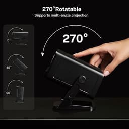 Mini Beamer met Android 14, 5G Wi-Fi 6 en Auto Keystone — thumbnail 4