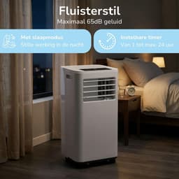 Mobiele Airco - Airco Unit - Ruimte Koelen - 3 Functies - 9000 BTU - Wit — thumbnail 5