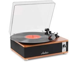 Platenspeler - Audizio Irvine - LP speler - Platenspeler Bluetooth - Voor alle plaatformaten - Houtlook