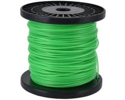 String Trimmer Line 2mm Quadrate String Trimmer Line in Spool - Accessoires voor Grasmaaier (groen, 100 metres)